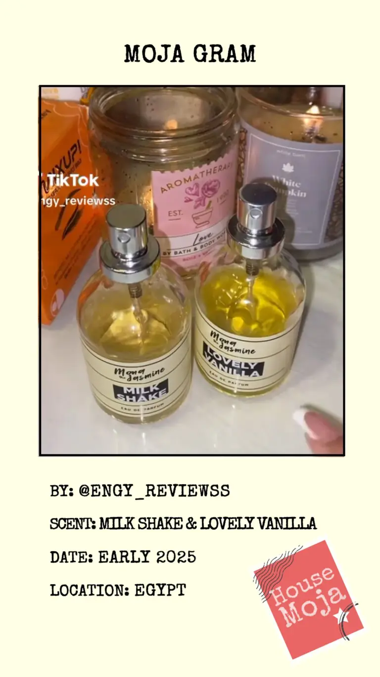 House Moja Moja Gram Milk shake & Lovely Vanilla EDP Best Perfumes in Egypt